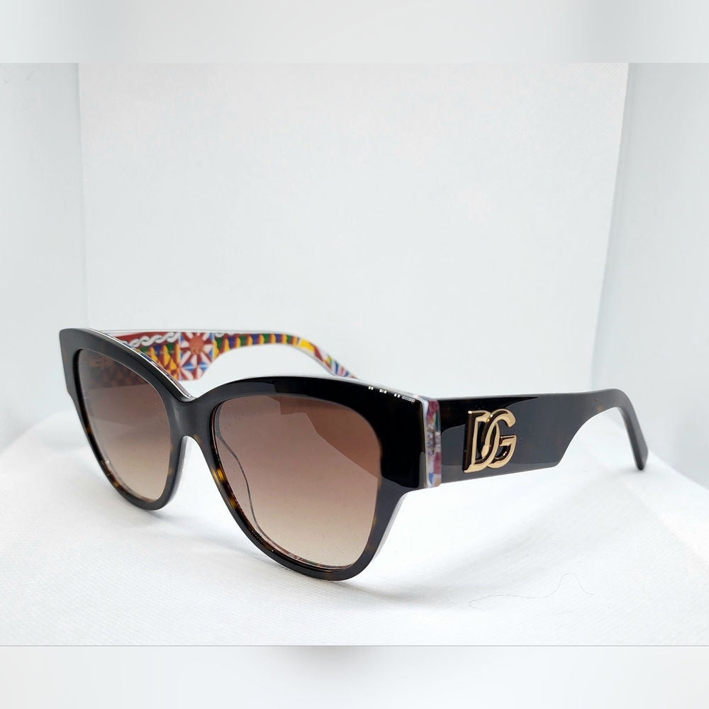 NEW AUTH Dolce & Gabbana DG4449 Butterfly Havana Sunglasses